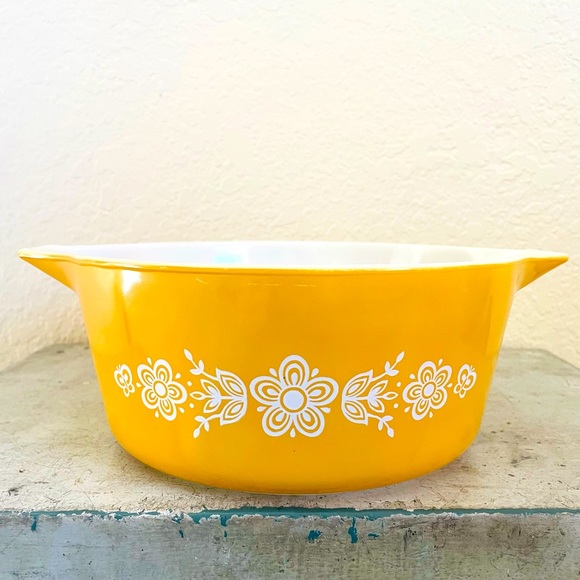 Pyrex Other - Pyrex Vintage Butterfly Gold Casserole Dish 475-B Casserole Dish